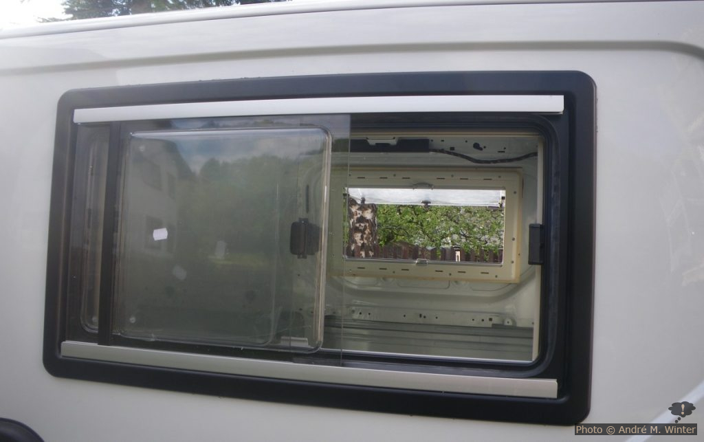 Fertig eingesetzte Fenster.