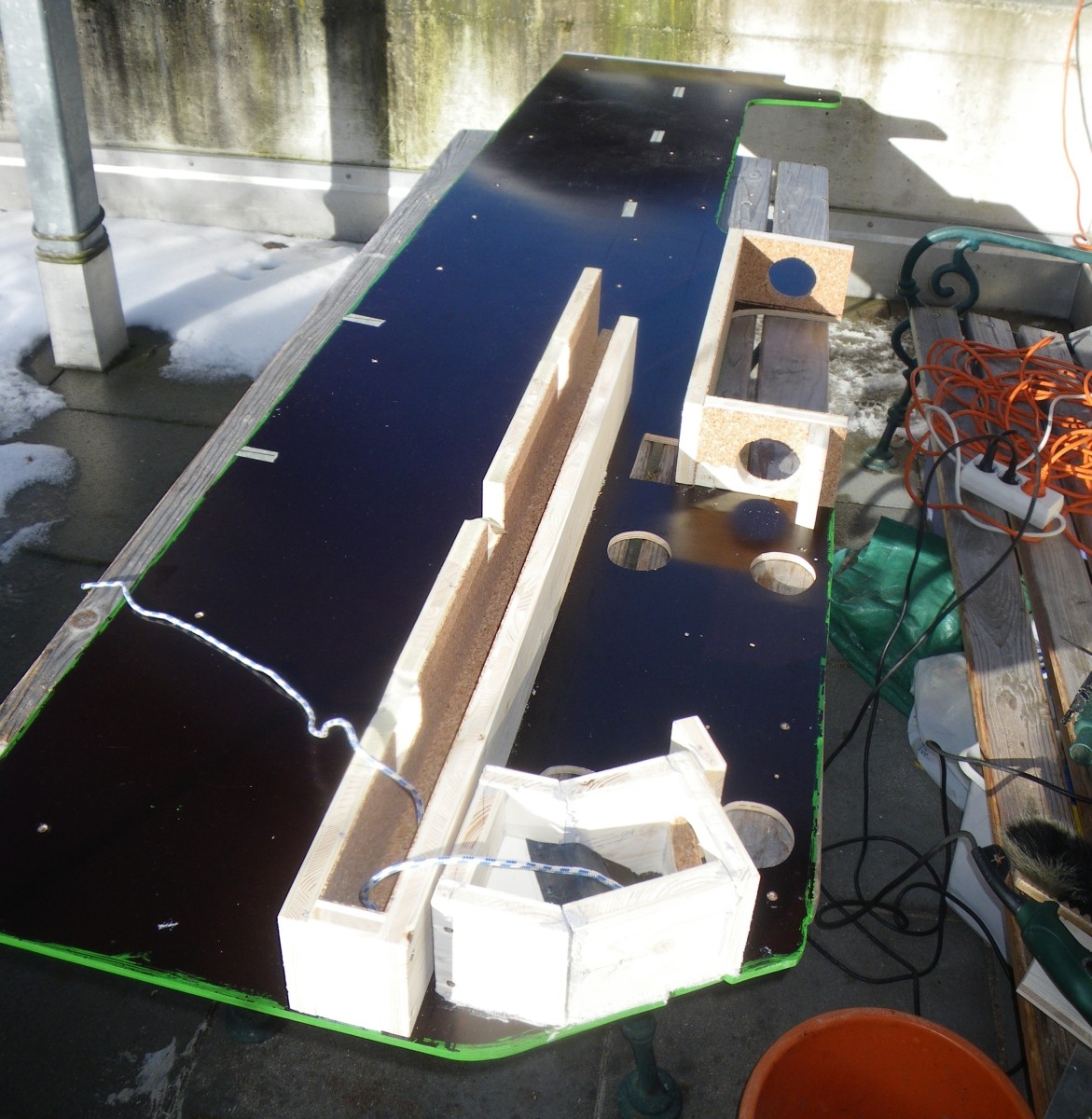 Boden und Isolierung zwischen Reimo-Schienen Verlegen – André does…