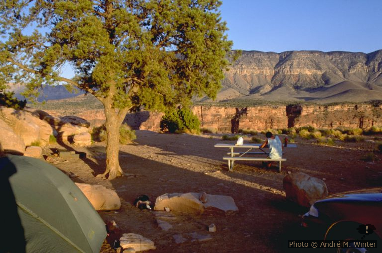 Toroweap Overlook Campground sur le Grand Canyon North Rim