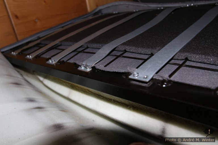 Baufehler und Pfusch von Reimo an der Variotech 333 Sitzfläche