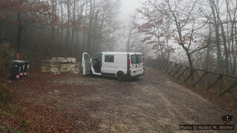 Parking au bord sur l’Arno à Arezzo