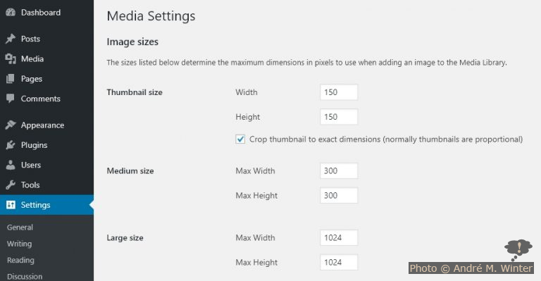 Bildgrössen und ihre Verwendung