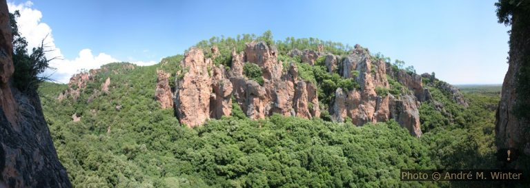 Rive gauche escarpée des Gorges du Blavet