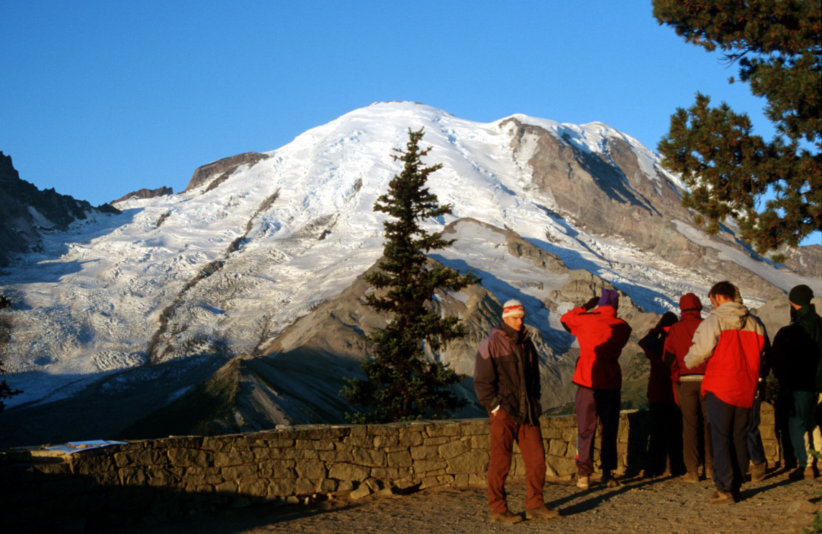 Mount Rainier au Sunrise View Point. Photo: Peter Sykora.