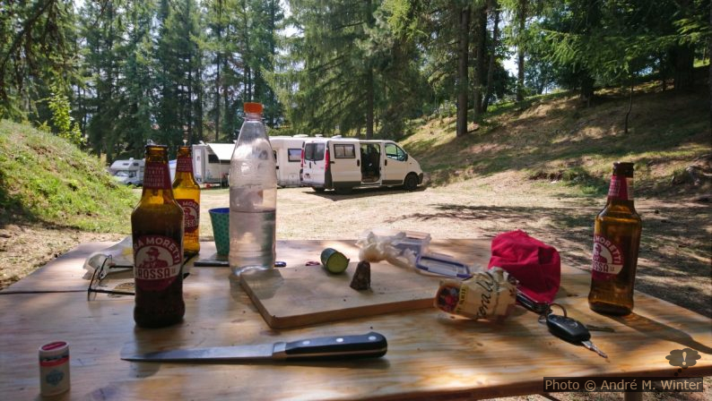Pause de midi Camping Argegna
