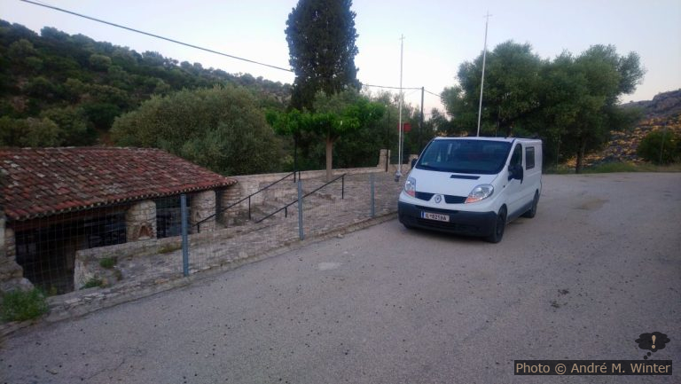 Notre trafic à la chapelle Metamorfosi Sotiros