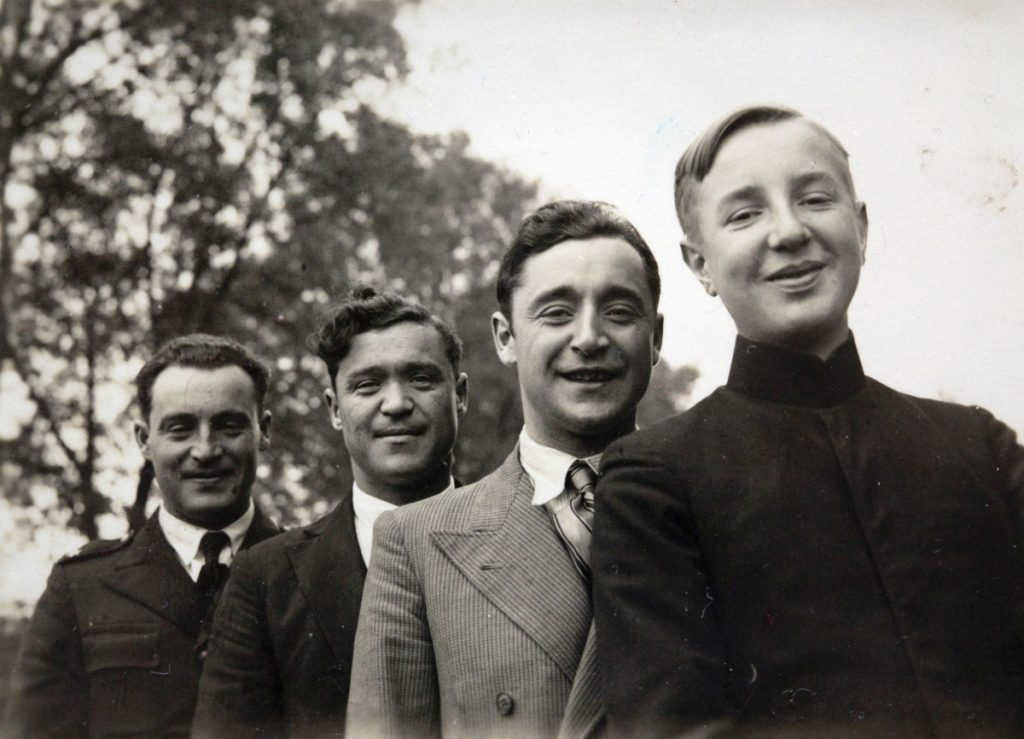 Gregor, Walfried, Erich und Bruno in Aukštoji Freda am 22. Oktober 1933