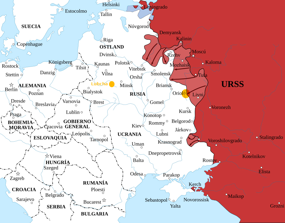 Ostfront Dezember 1941 bis Mai 1942 (Wikimedia Rowanwindwhistler)
