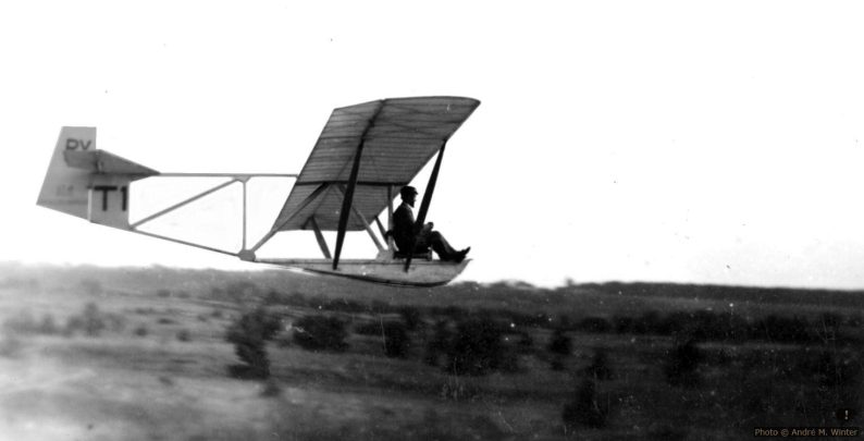 Segelflugzeug T-1 in Pažaislis im Jahr 1932