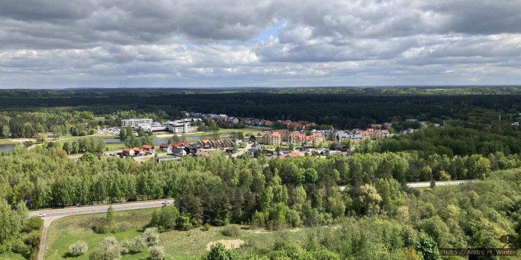 Birštonas vom Aussichtsturm gesehen
