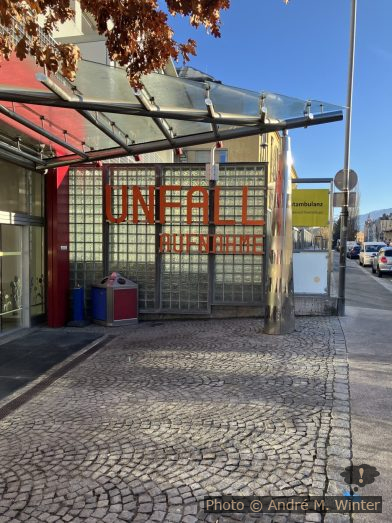 Unfallaufnahme der Klinik Innsbruck