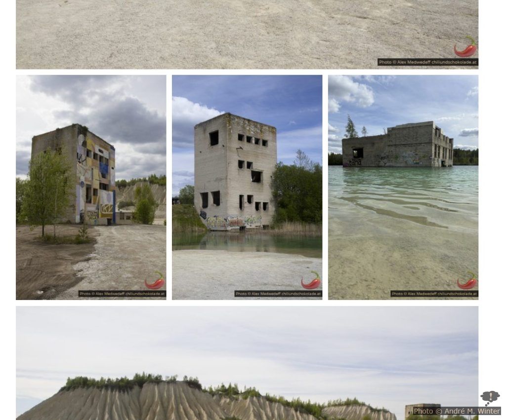 Saubere Bilderanordnung in abgeänderten CleanBlogg-Thema