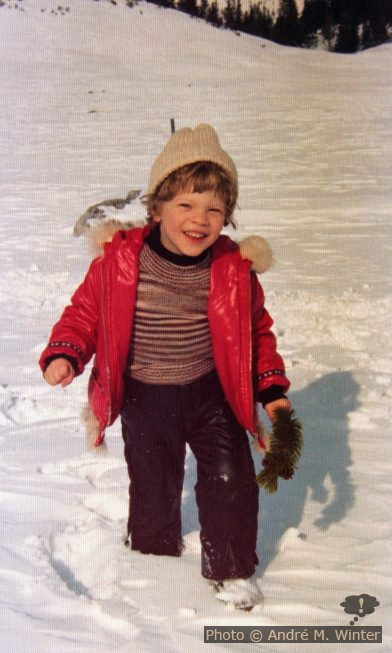 André 1976 am Schneeberg. Photo Franz Winter