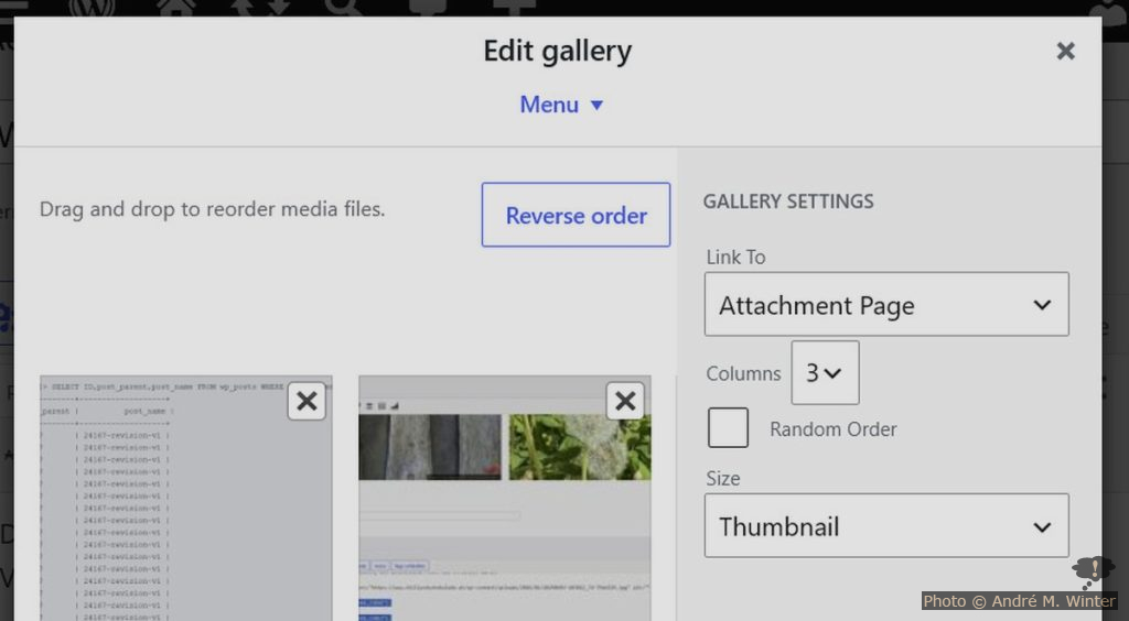WordPress Gallery Defaults